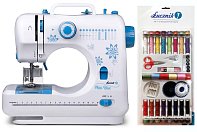 Lucznik Mini Blue Nähmaschine  Nähmaschine für Kinder + KOSTENLOSES Geschenk – Nähset